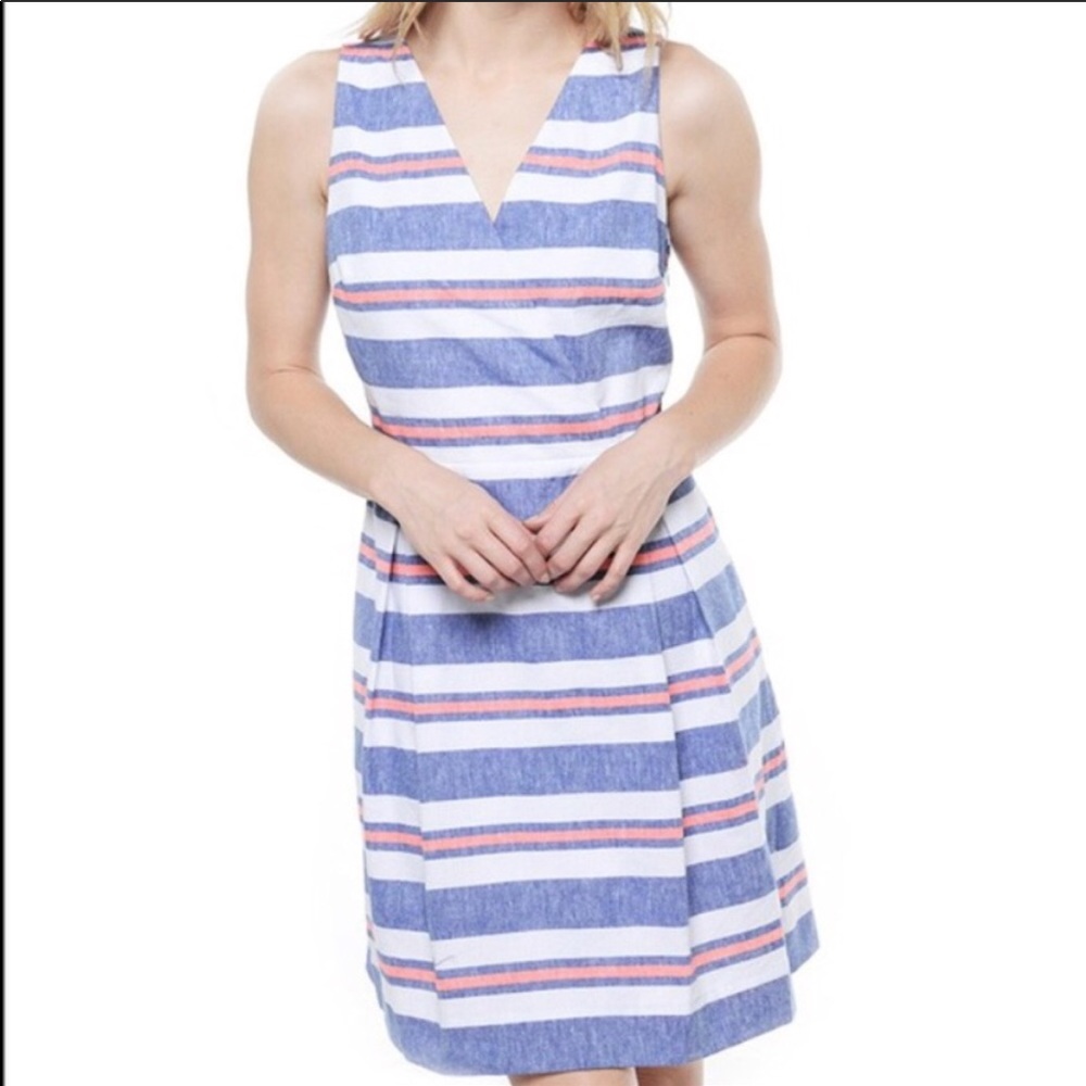 Vineyard Vines Linen Striped Dress